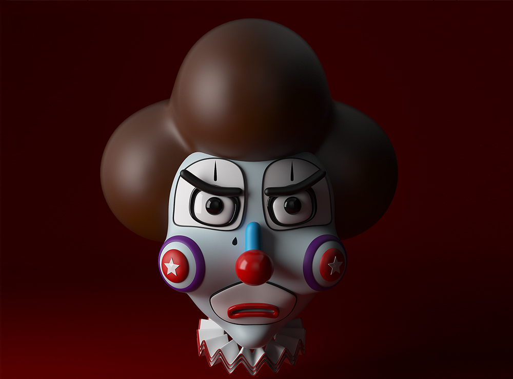 Upset clown - 3D design by Adrian Jan 13, 2018 Upset clown - 3D design by Adrian Jan 13, 2018