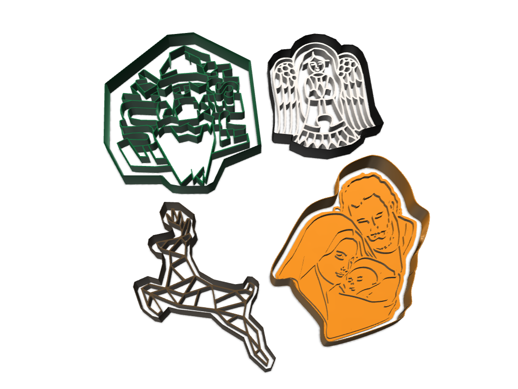 Cookie Cutter and Bauble Selection - 3D design by mrtn ksr Dec 17, 2017 Cookie Cutter and Bauble Selection - 3D design by mrtn ksr Dec 17, 2017