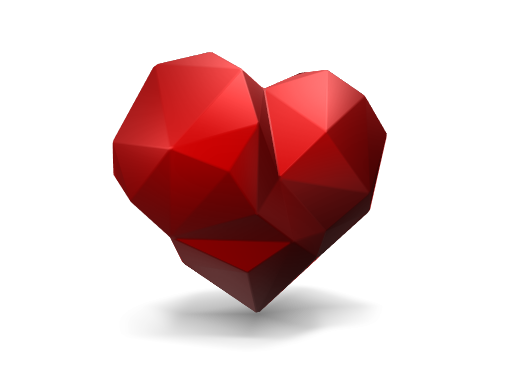 Low poly Love - 3D design by Andy Klement on Feb 2, 2017 Low poly Love - 3D design by Andy Klement on Feb 2, 2017