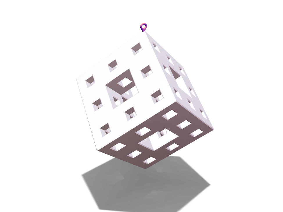 Menger bauble - 3D design by Roman Danielis Nov 29, 2017 Menger bauble - 3D design by Roman Danielis Nov 29, 2017