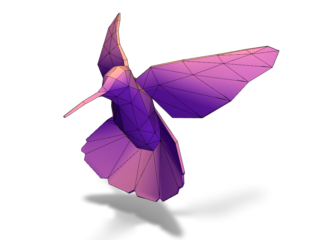 Humming Bird - 3D design by VECTARY Sep 13, 2016 Humming Bird - 3D design by VECTARY Sep 13, 2016