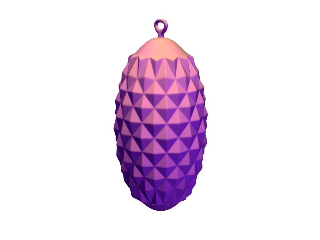 Pinecone shaped bauble - 3D design by VECTARY Dec 13, 2017 Pinecone shaped bauble - 3D design by VECTARY Dec 13, 2017
