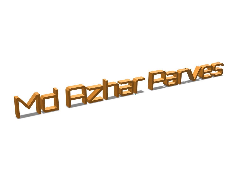 my name 3d design