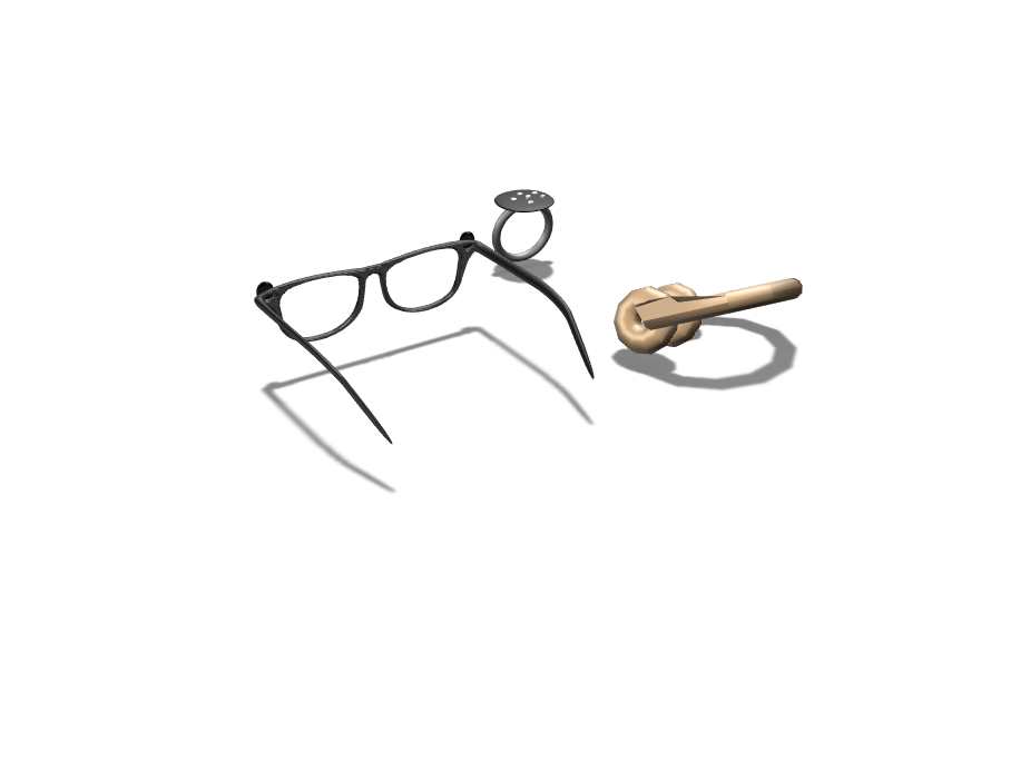 Blind Glasses - 3D design by oparada21 on Jan 18, 2018 Blind Glasses - 3D design by oparada21 on Jan 18, 2018