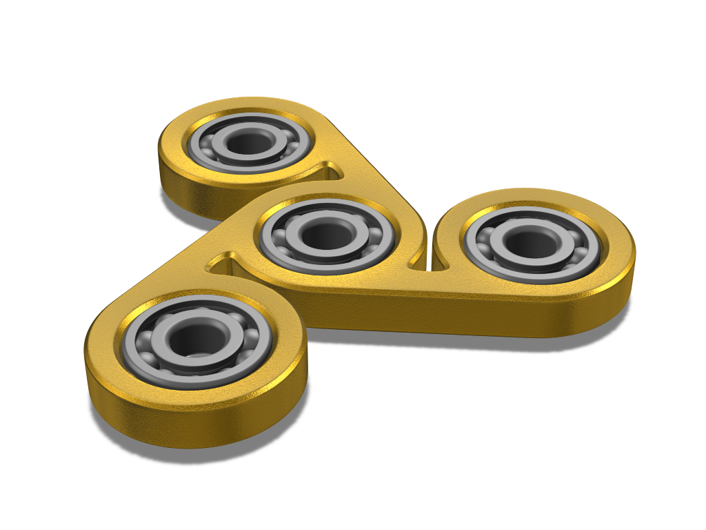 Golden Fidget spinner - 3D design by Milan Gladiš Jun 1, 2017 Golden Fidget spinner - 3D design by Milan Gladiš Jun 1, 2017