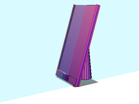 Phone Holder(Iphone 7, no headphone jack area) - 3D design by james.blair Sep 22, 2017 Phone Holder(Iphone 7, no headphone jack area) - 3D design by james.blair Sep 22, 2017