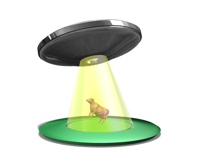 UFO Lamp. Alien Abduction. "Not the Cow!" - 3D design by naomi.kendall Sep 19, 2017 UFO Lamp. Alien Abduction. "Not the Cow!" - 3D design by naomi.kendall Sep 19, 2017