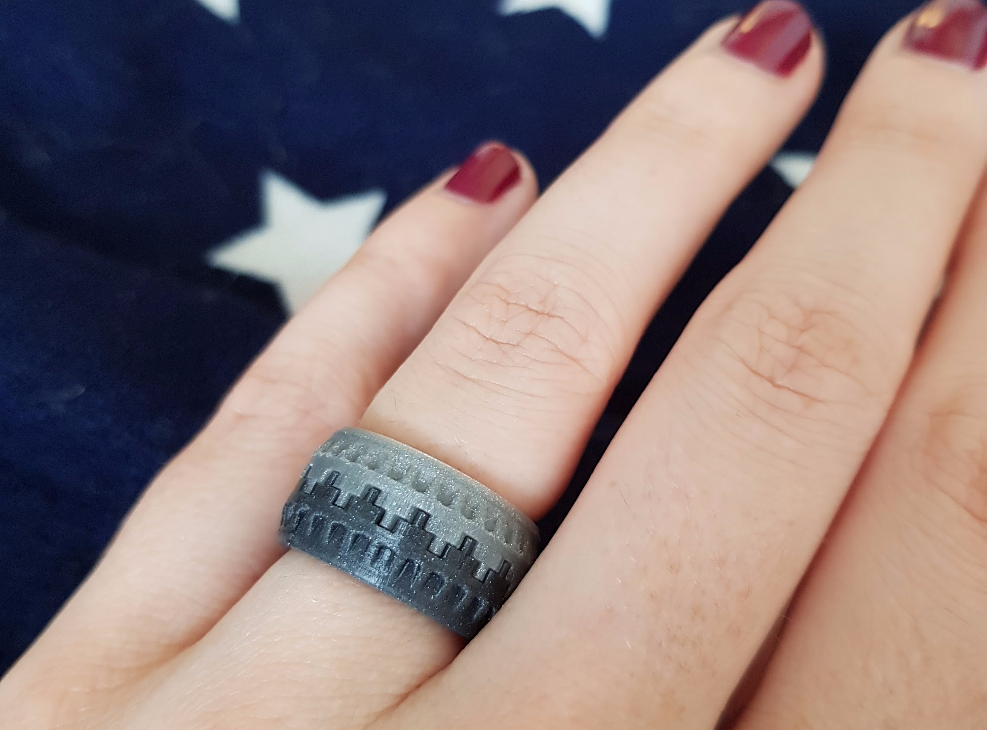 Battlement Ring - 3D design by Nanna Bjerre Larsen on Sep 12, 2017 Battlement Ring - 3D design by Nanna Bjerre Larsen on Sep 12, 2017