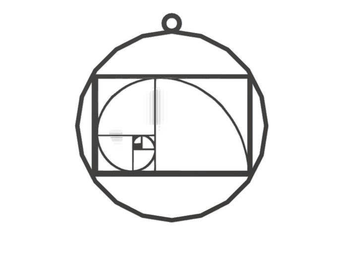 FIBONACCI SPIRAL PENDANT mod outer circle - 3D design by naomi.kendall Sep 11, 2017 FIBONACCI SPIRAL PENDANT mod outer circle - 3D design by naomi.kendall Sep 11, 2017