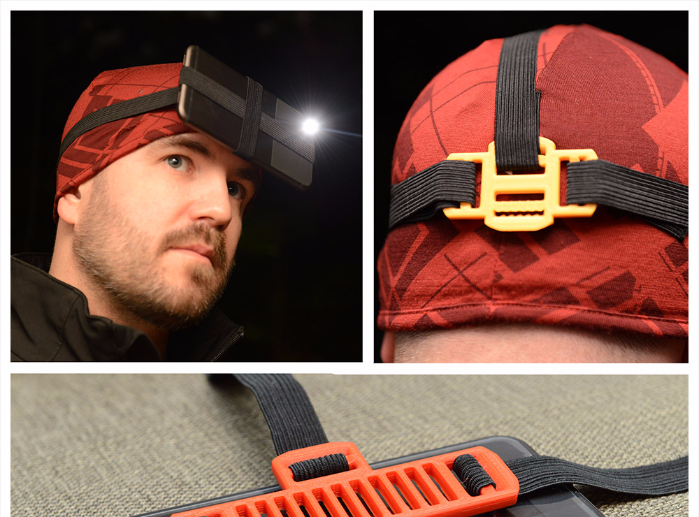Smartphone Headlamp Mount - 3D design by Clockspring Sep 8, 2017 Smartphone Headlamp Mount - 3D design by Clockspring Sep 8, 2017