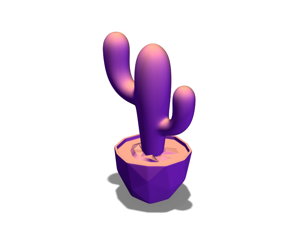cactus template big 3d design by vectary on jun 22 2017