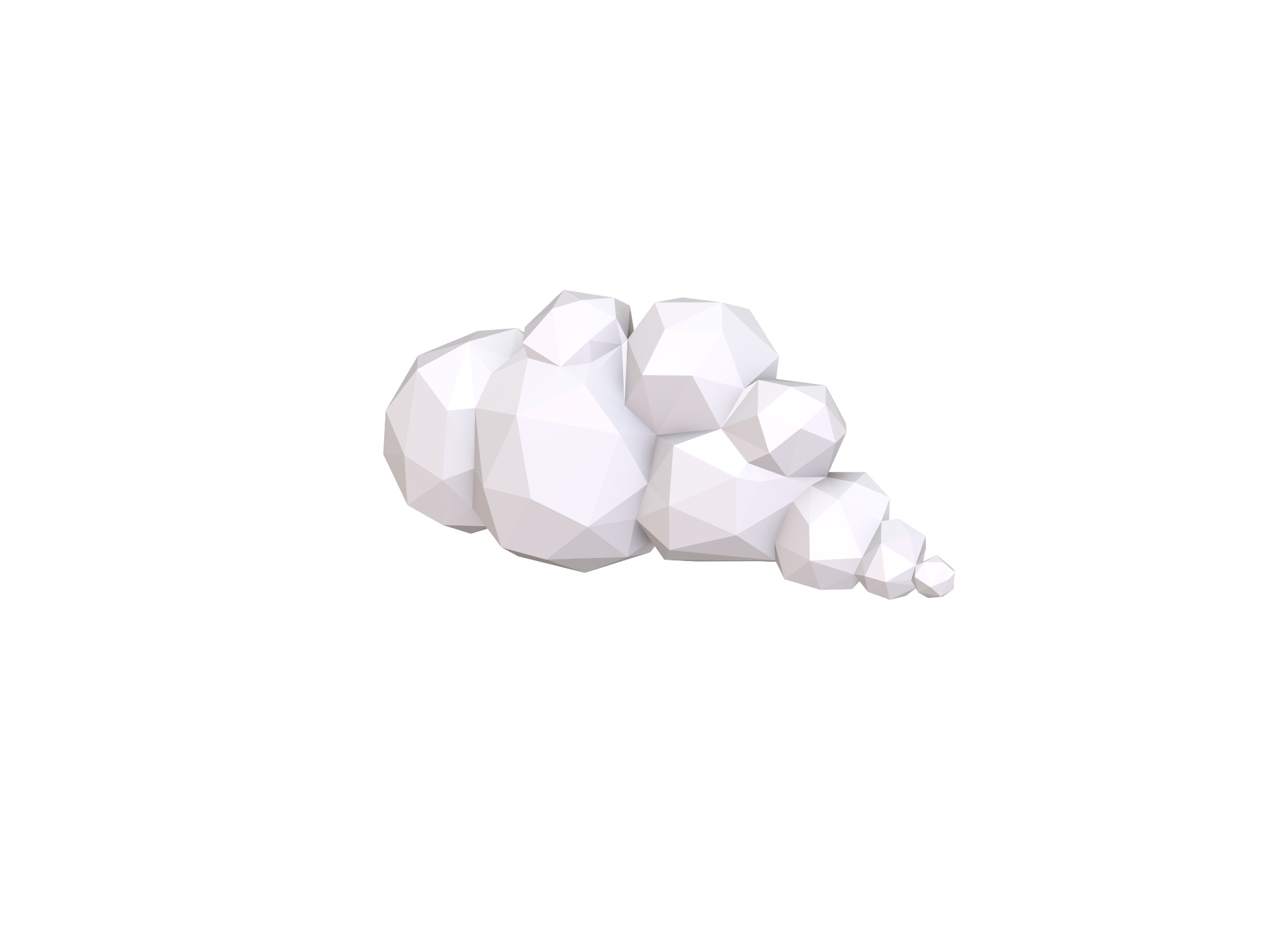 Low poly cloud - 3D design by assets May 31, 2018 Low poly cloud - 3D design by assets May 31, 2018
