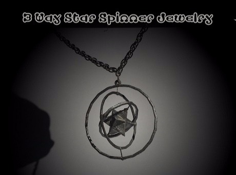 Tantric Star Triple spin pendant necklace fidget spinner jewellery - 3D design by naomi.kendall Sep 12, 2017 Tantric Star Triple spin pendant necklace fidget spinner jewellery - 3D design by naomi.kendall Sep 12, 2017