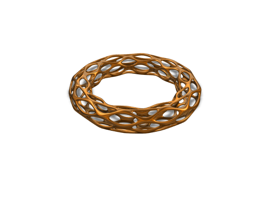 Golden Oval Ring/Bracelet - 3D design by Joey Bevilacqua Sep 25, 2017 Golden Oval Ring/Bracelet - 3D design by Joey Bevilacqua Sep 25, 2017