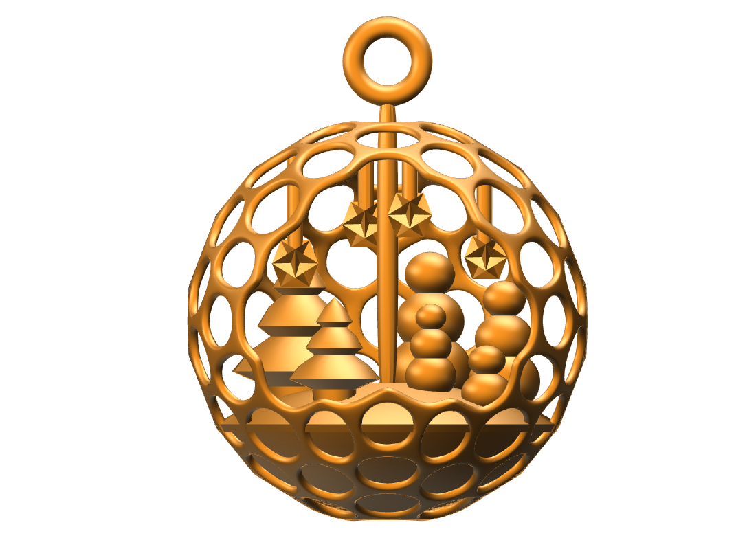WinterSceneOrnament - 3D design by Dave.Wolpert on Dec 19, 2017 WinterSceneOrnament - 3D design by Dave.Wolpert on Dec 19, 2017