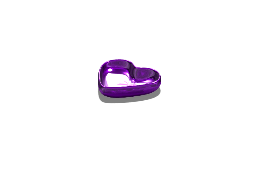 Purple Steel Heart Bowl - 3D design by NightingGale Jan 3, 2018 Purple Steel Heart Bowl - 3D design by NightingGale Jan 3, 2018