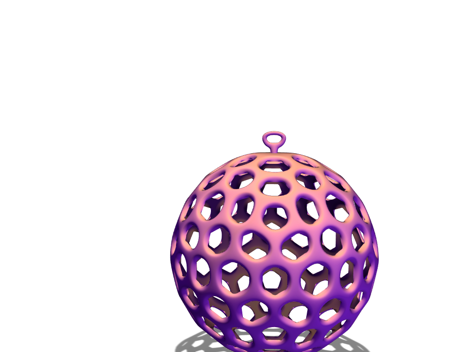 Voronoi Xmas Bauble template - 3D design by Alex Evans on Dec 19, 2017 Voronoi Xmas Bauble template - 3D design by Alex Evans on Dec 19, 2017