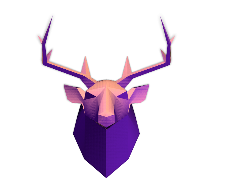 Low poly head(dear) mode - 3D design by Julien on Mar 22, 2018 Low poly head(dear) mode - 3D design by Julien on Mar 22, 2018