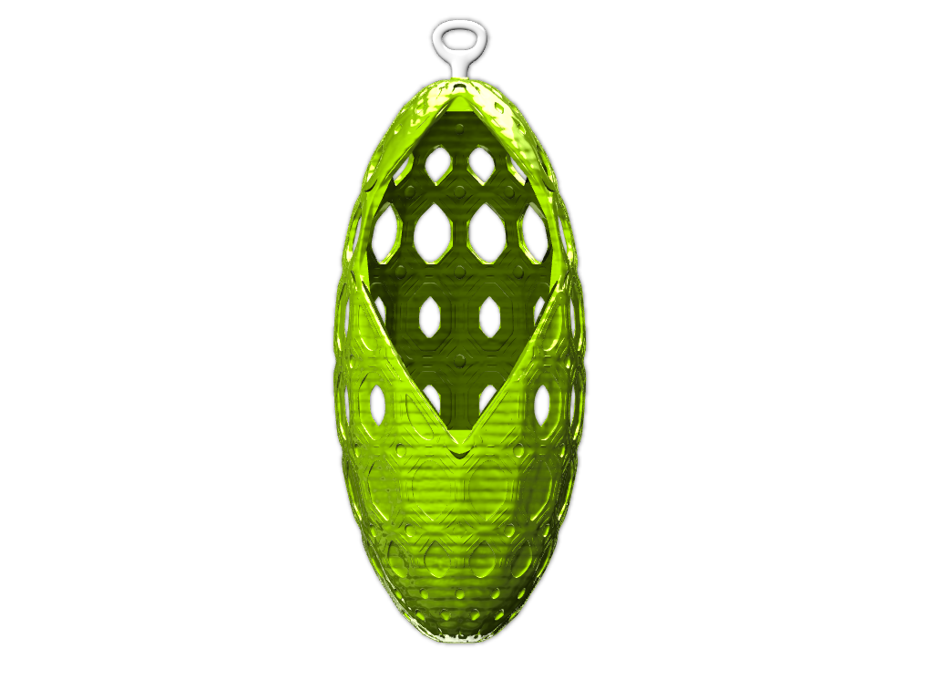 pinecone-shaped "stocking" bauble - 3D design by Peter Bock Nov 21, 2017 pinecone-shaped "stocking" bauble - 3D design by Peter Bock Nov 21, 2017