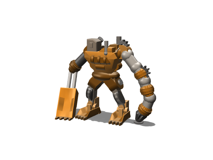 Steam Dozer Willy - 3D design by mrhers2 on Sep 9, 2017 Steam Dozer Willy - 3D design by mrhers2 on Sep 9, 2017