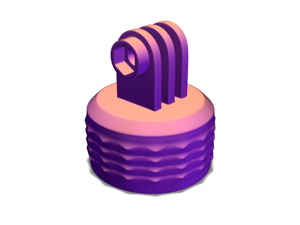 GoPro bottle cap mount - 3D design by Adrian Mar 20, 2017 GoPro bottle cap mount - 3D design by Adrian Mar 20, 2017