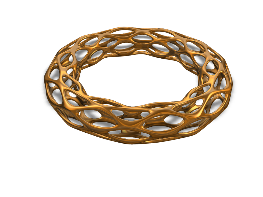 Golden Oval Ring/Bracelet - 3D design by Joey Bevilacqua on Sep 17, 2017 Golden Oval Ring/Bracelet - 3D design by Joey Bevilacqua on Sep 17, 2017