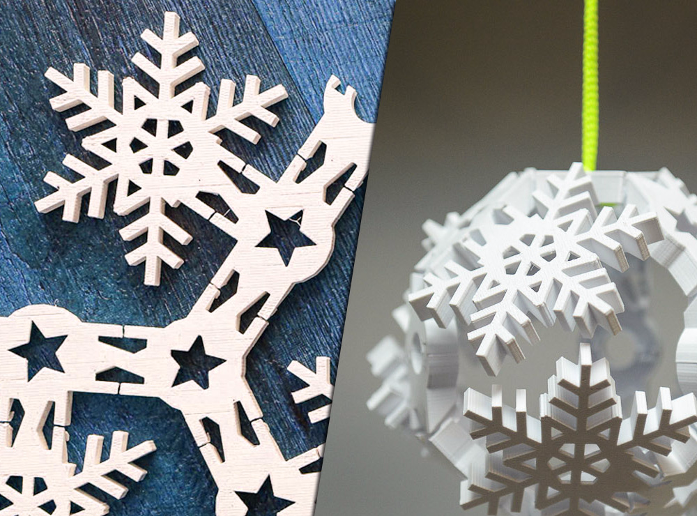 Vase Mode Origami Snowflake Bauble - 3D design by Clockspring on Dec 1, 2017 Vase Mode Origami Snowflake Bauble - 3D design by Clockspring on Dec 1, 2017