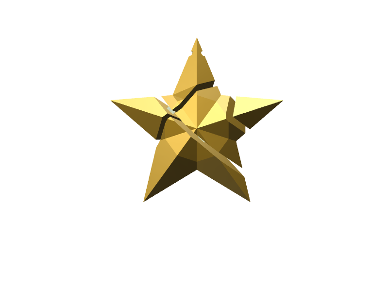 Xmas Fragmented Star - 3D design by RxR Dec 5, 2017 Xmas Fragmented Star - 3D design by RxR Dec 5, 2017