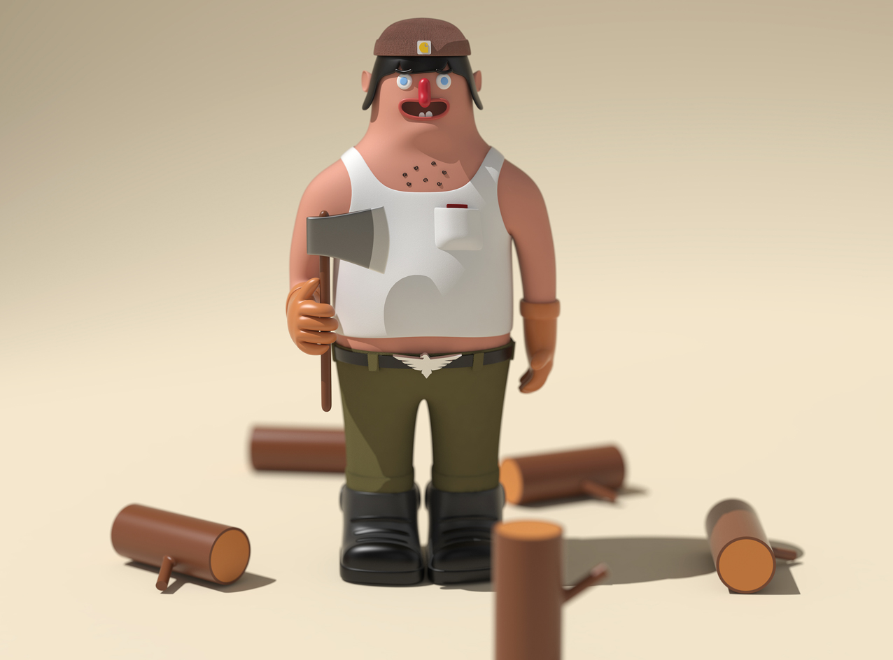 Tonko- the lumber jack - 3D design by Adrian Jan 8, 2018 Tonko- the lumber jack - 3D design by Adrian Jan 8, 2018