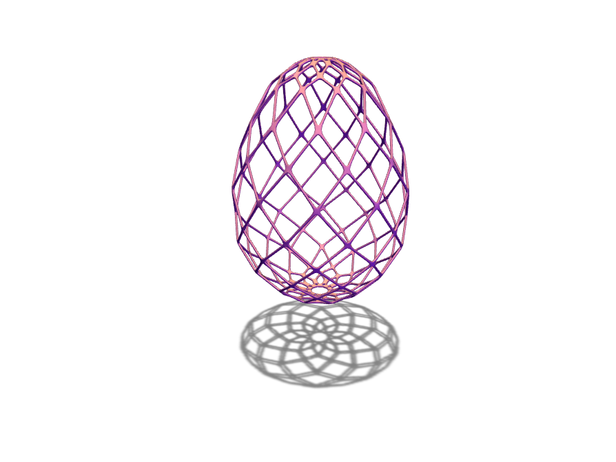 Parametric Egg - 3D design by Mirka Biel on Mar 27, 2017 Parametric Egg - 3D design by Mirka Biel on Mar 27, 2017