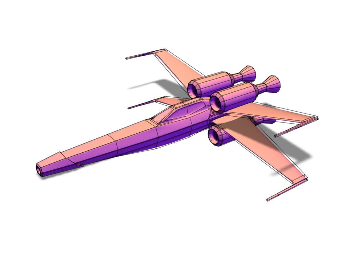 X wing style by me - 3D design by nikola.koleos on Feb 13, 2018 X wing style by me - 3D design by nikola.koleos on Feb 13, 2018