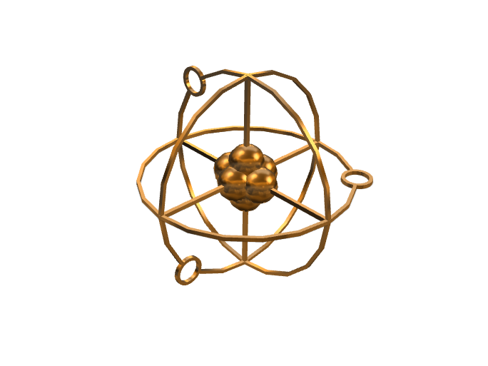 Atom Jewellery. Science geek gift. Pendant necklace - 3D design by naomi.kendall Sep 12, 2017 Atom Jewellery. Science geek gift. Pendant necklace - 3D design by naomi.kendall Sep 12, 2017