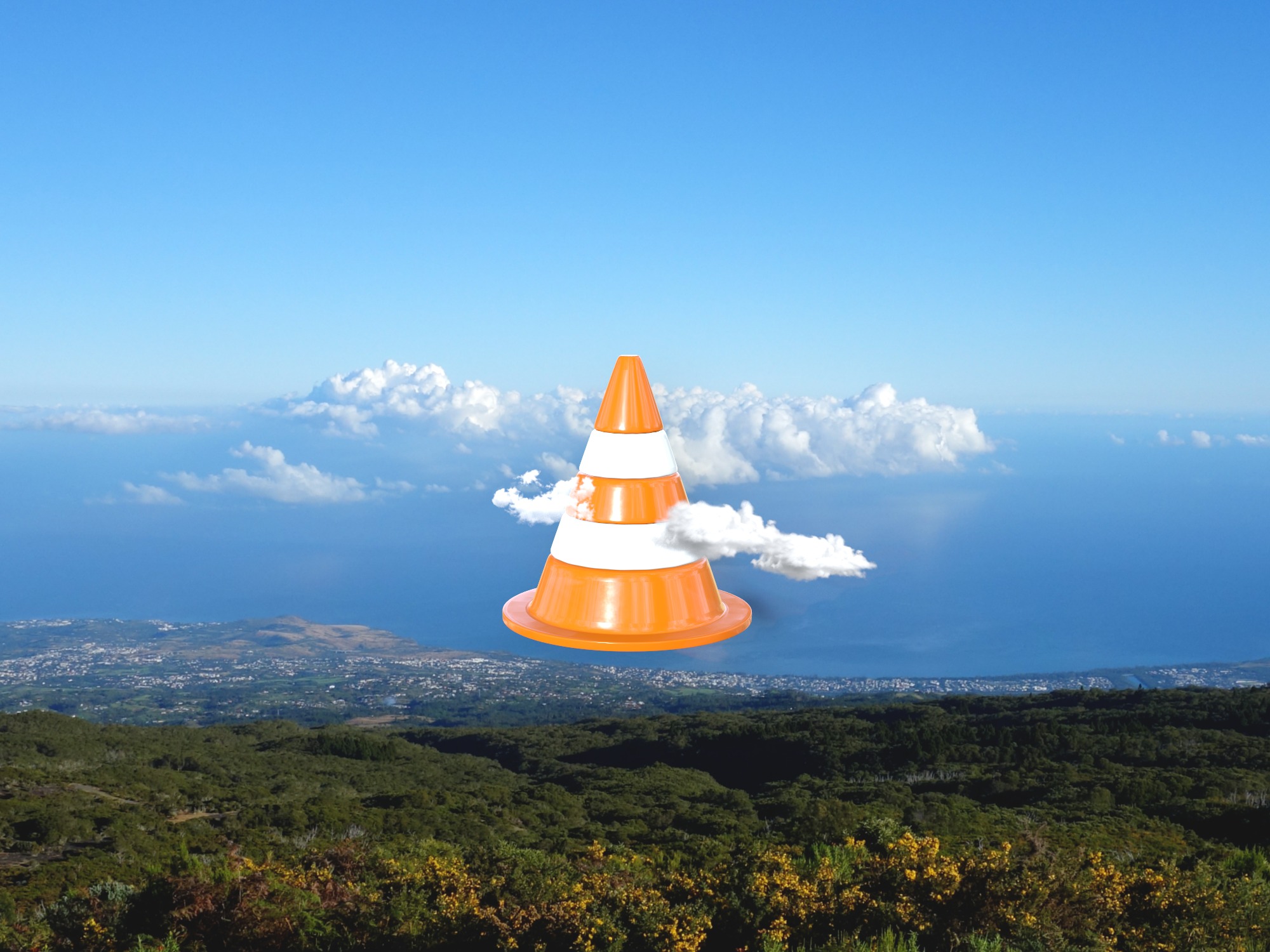 a cone in the ocean - 3D design by Mirka Biel Aug 22, 2018 a cone in the ocean - 3D design by Mirka Biel Aug 22, 2018