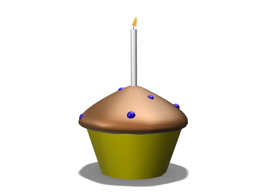 Birthday Muffin! - 3D design by Tyler Rose on May 24, 2018 Birthday Muffin! - 3D design by Tyler Rose on May 24, 2018