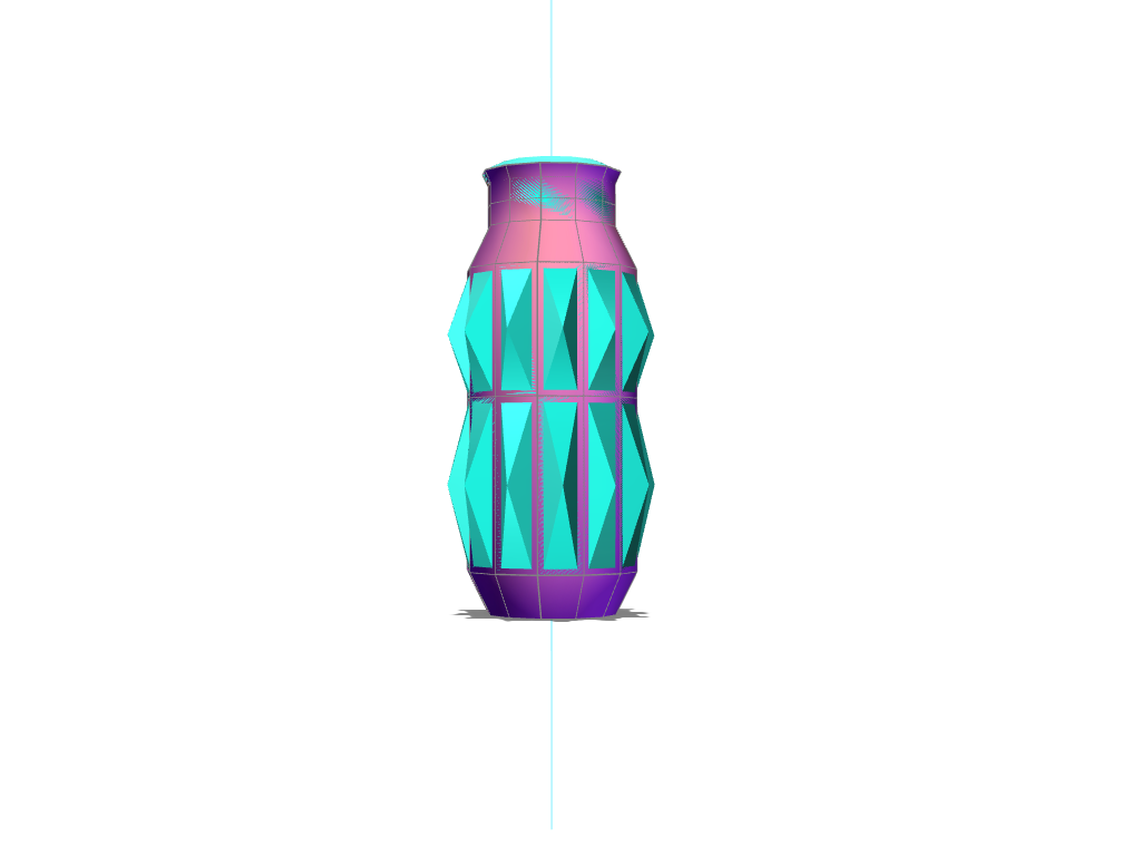 Geometric Vase - 3D design by z_farley on Aug 21, 2017 Geometric Vase - 3D design by z_farley on Aug 21, 2017