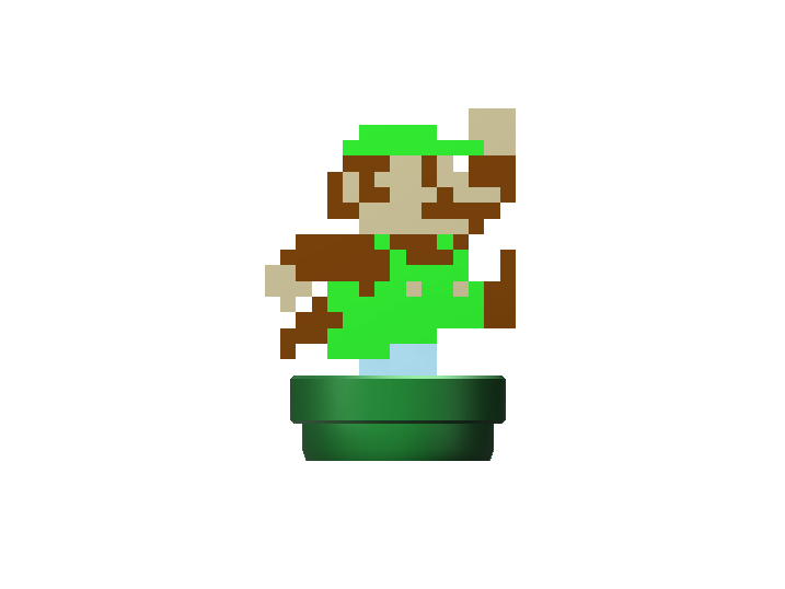 8-Bit Luigi - 3D design by The Mii Lab on Aug 19, 2017 8-Bit Luigi - 3D design by The Mii Lab on Aug 19, 2017