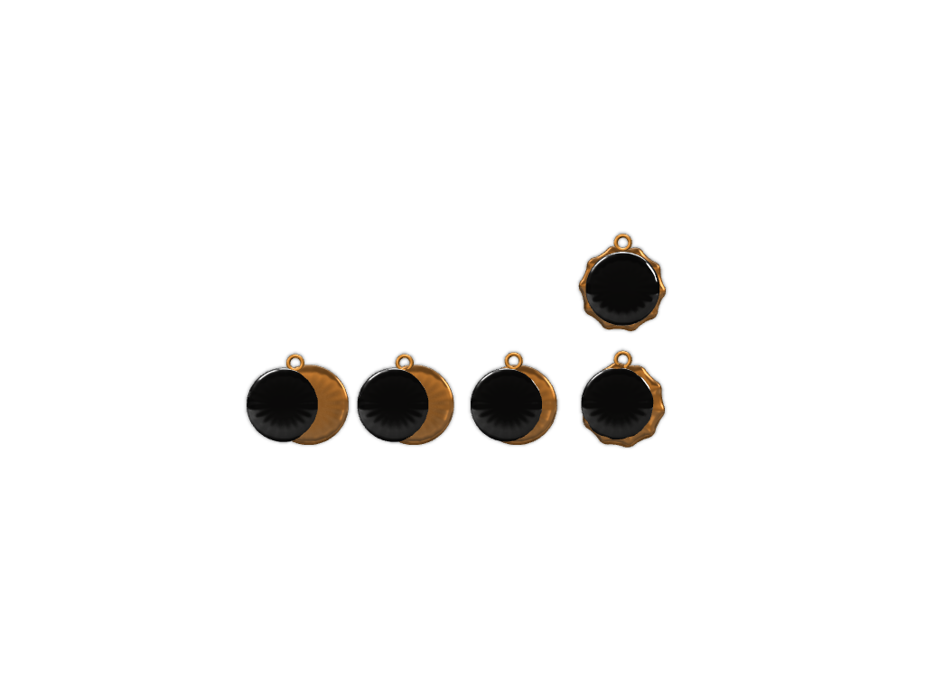 Eclipse Necklace Pendants - 3D design by Maureen Nemetski on Aug 20, 2017 Eclipse Necklace Pendants - 3D design by Maureen Nemetski on Aug 20, 2017