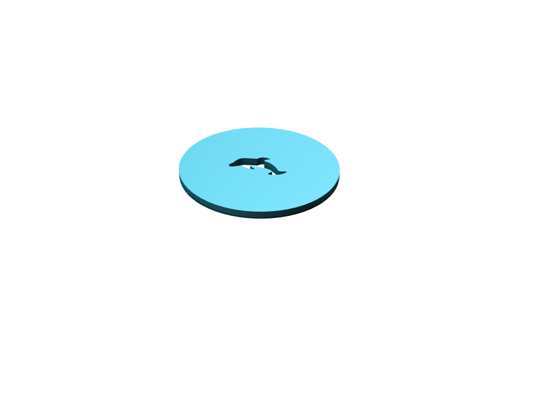 Dolphin stencil - 3D design by rabail Jan 8, 2018 Dolphin stencil - 3D design by rabail Jan 8, 2018