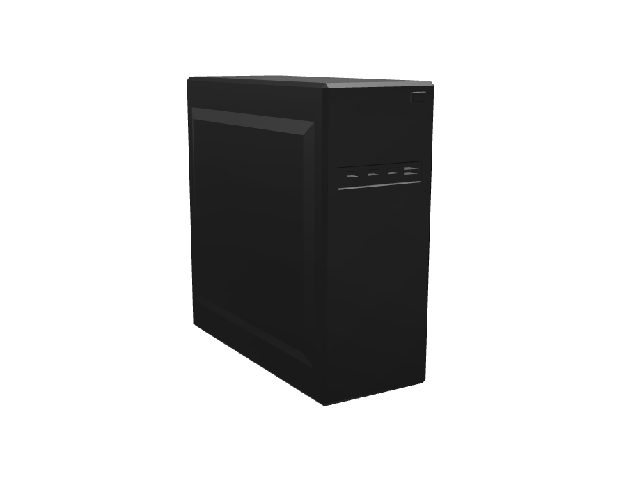 Basic Computer Tower - 3D design by Sainō aru no Shokunin May 18, 2018 Basic Computer Tower - 3D design by Sainō aru no Shokunin May 18, 2018