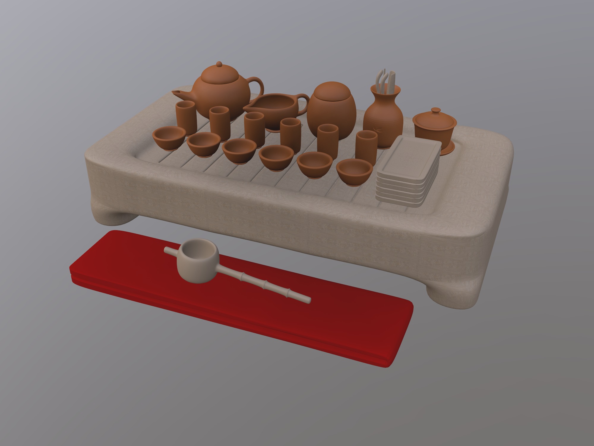 Chinese Tea Set (copy) - 3D design by Rei.T on Oct 13, 2018 Chinese Tea Set (copy) - 3D design by Rei.T on Oct 13, 2018
