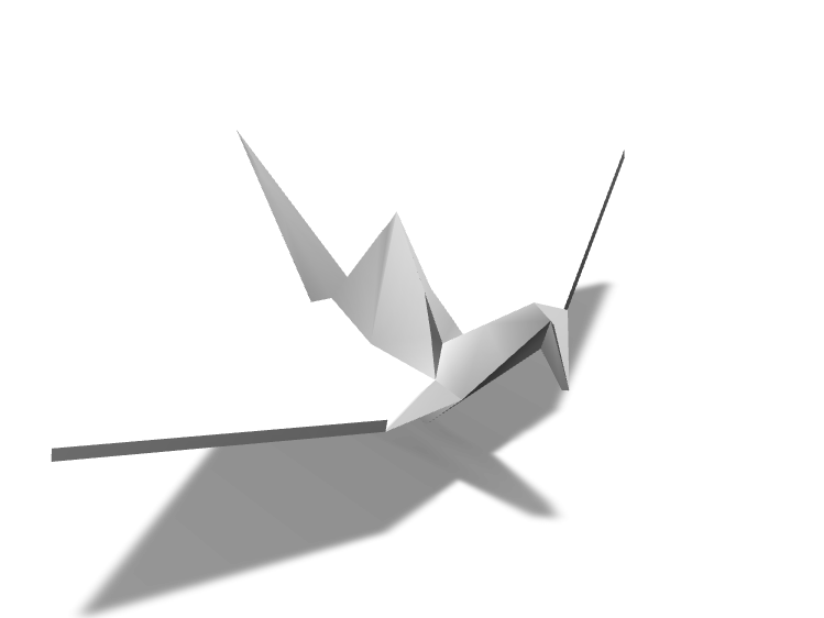 paper origami crane pendant - 3D design by naomi.kendall Sep 17, 2017 paper origami crane pendant - 3D design by naomi.kendall Sep 17, 2017